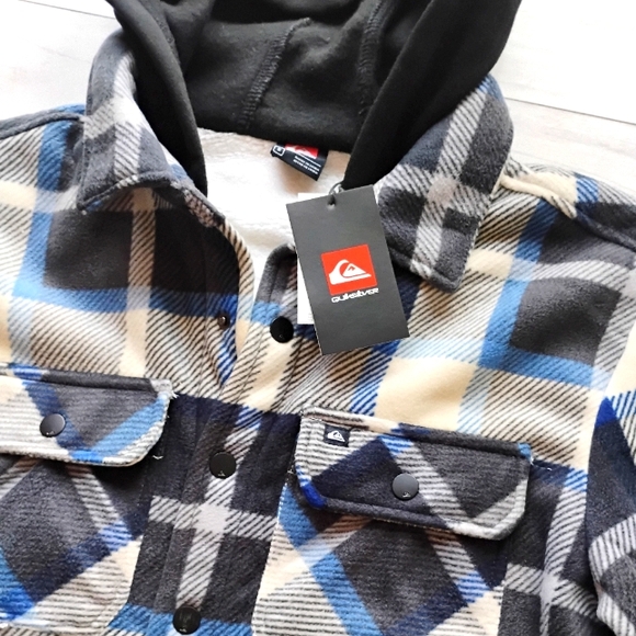 QUIKSILVER NEW Sherpa Lined Flannel Jacket - Picture 2 of 8